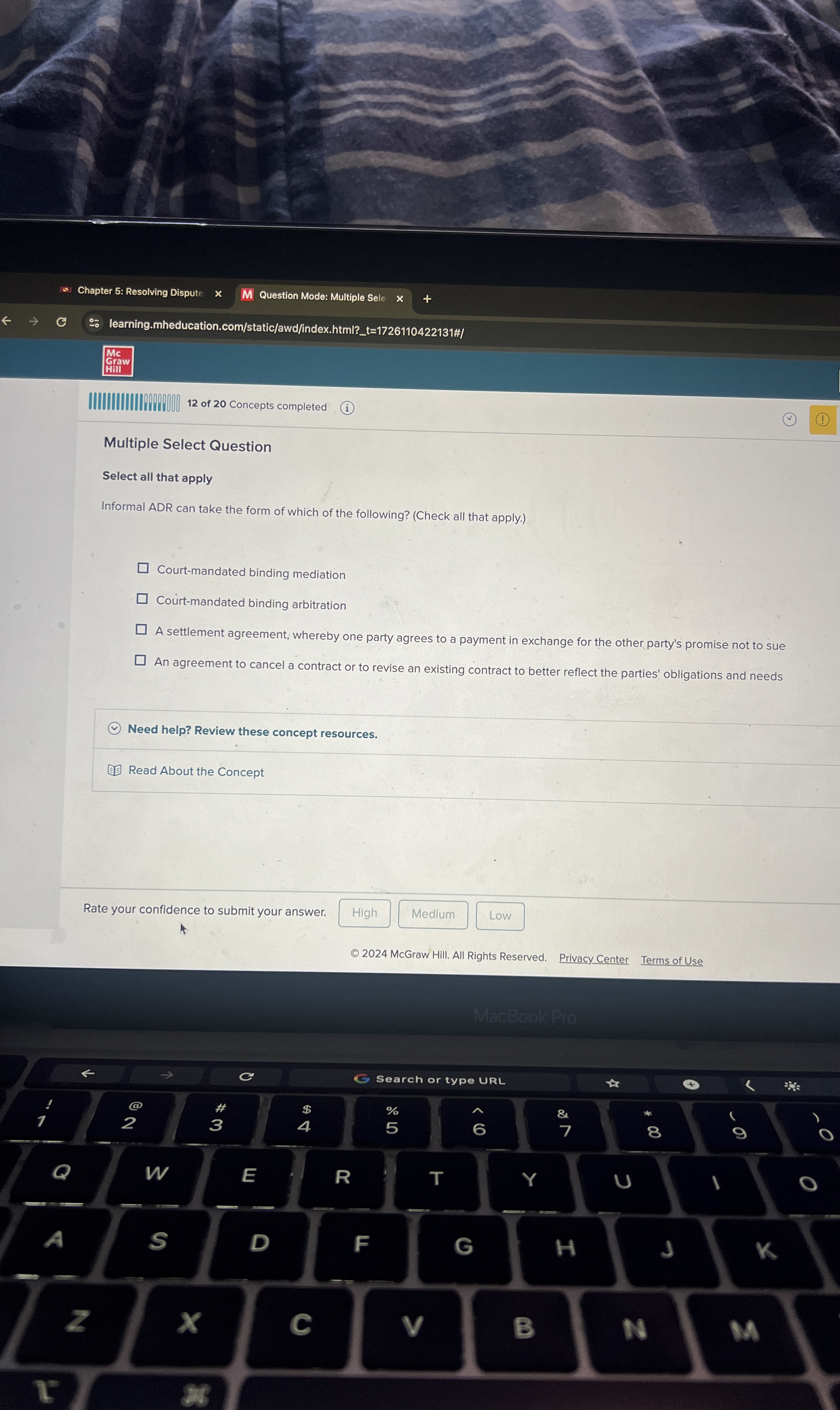  Multiple Select Question Select all that apply Informal ADR can take