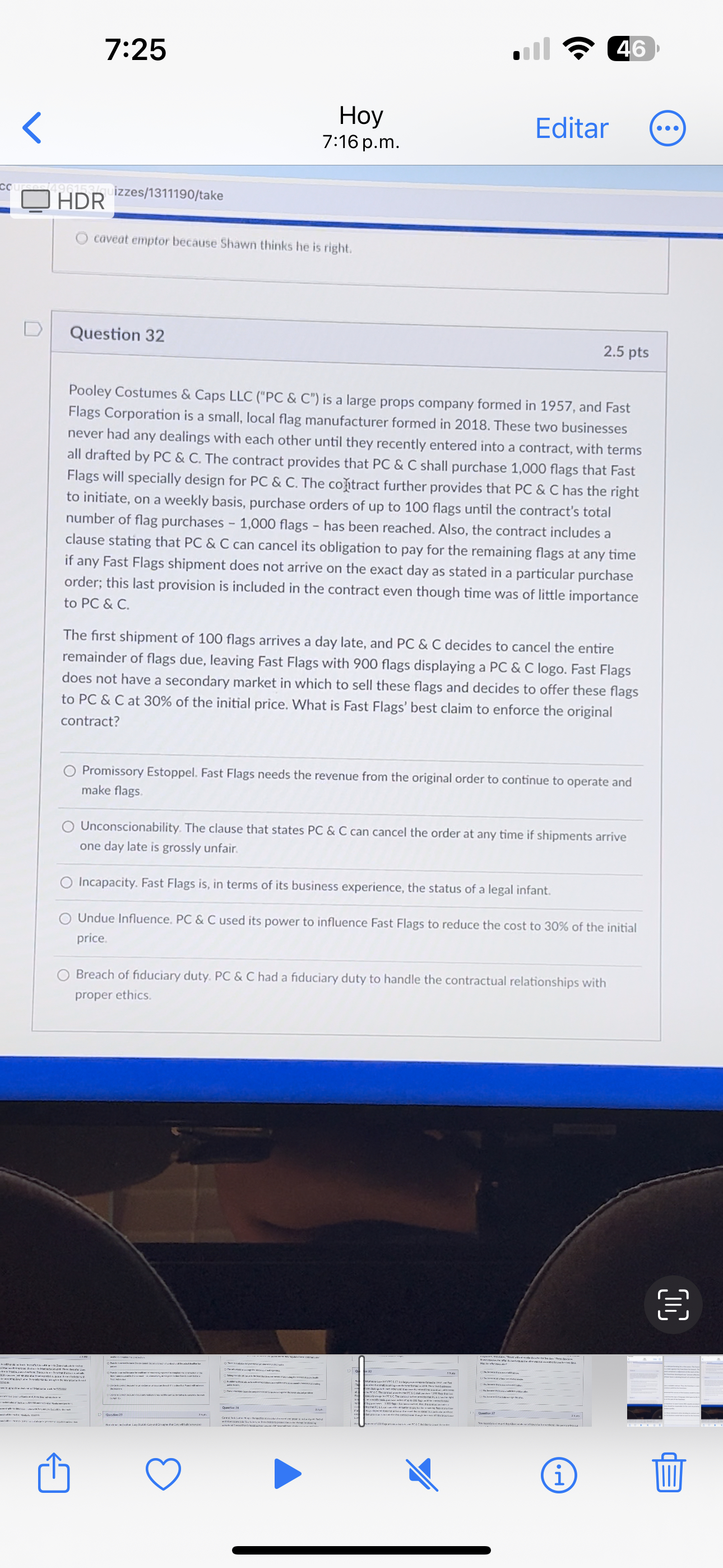  7:25 0 46 Hoy 7:16 p.m. Editar HDR izzes/1311190/take caveat emptor