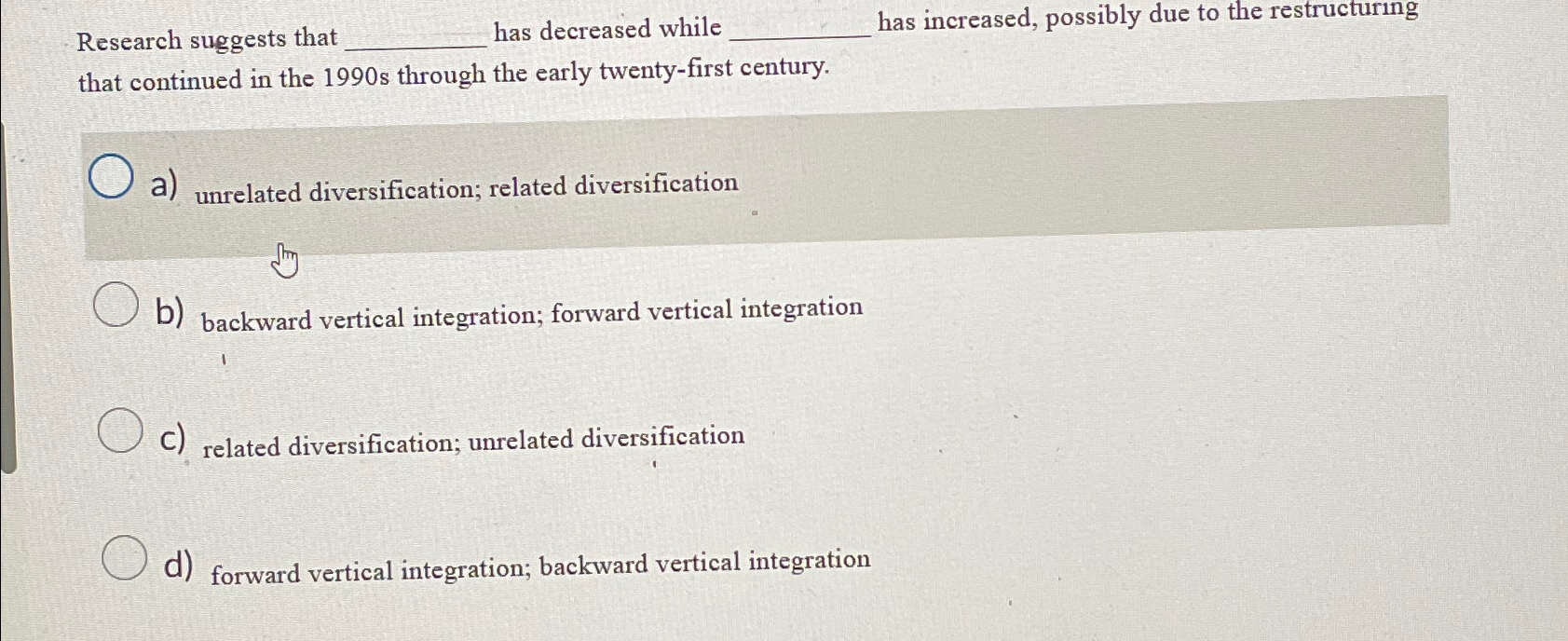  Research suggests that has decreased while has increased, possibly due to