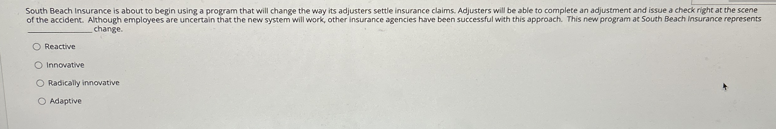  South Beach Insurance is about to begin using a program that