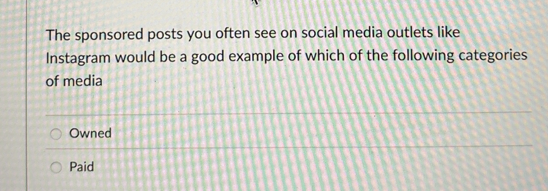  The sponsored posts you often see on social media outlets like