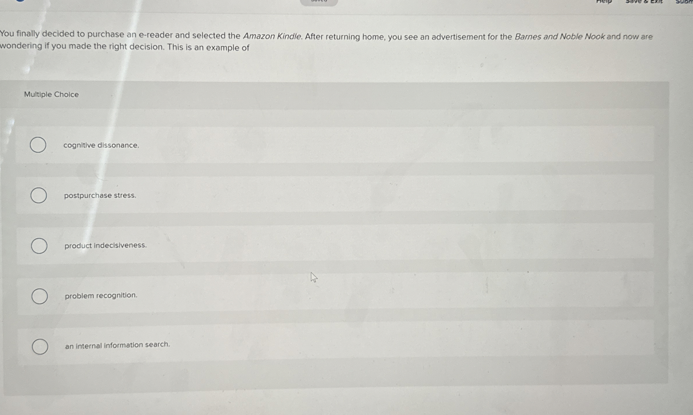  You finally decided to purchase an e-reader and selected the Amazon