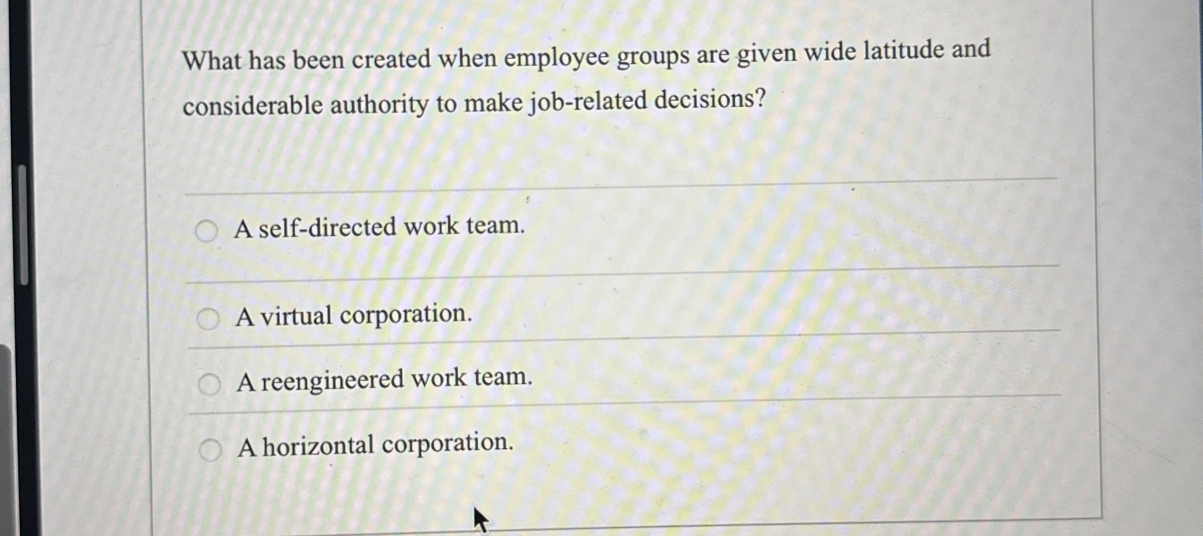  What has been created when employee groups are given wide latitude