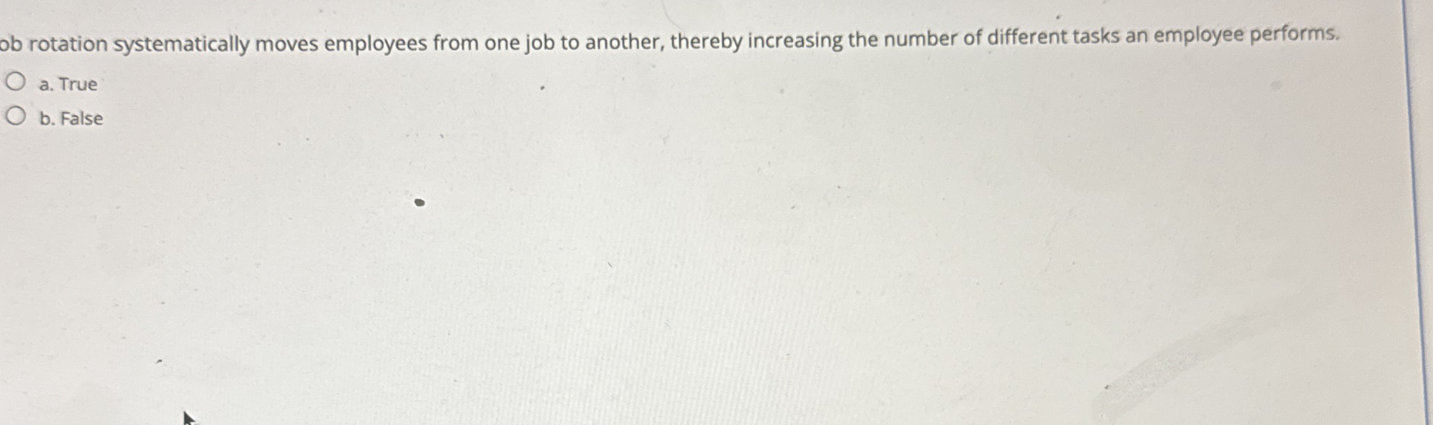  ob rotation systematically moves employees from one job to another, thereby