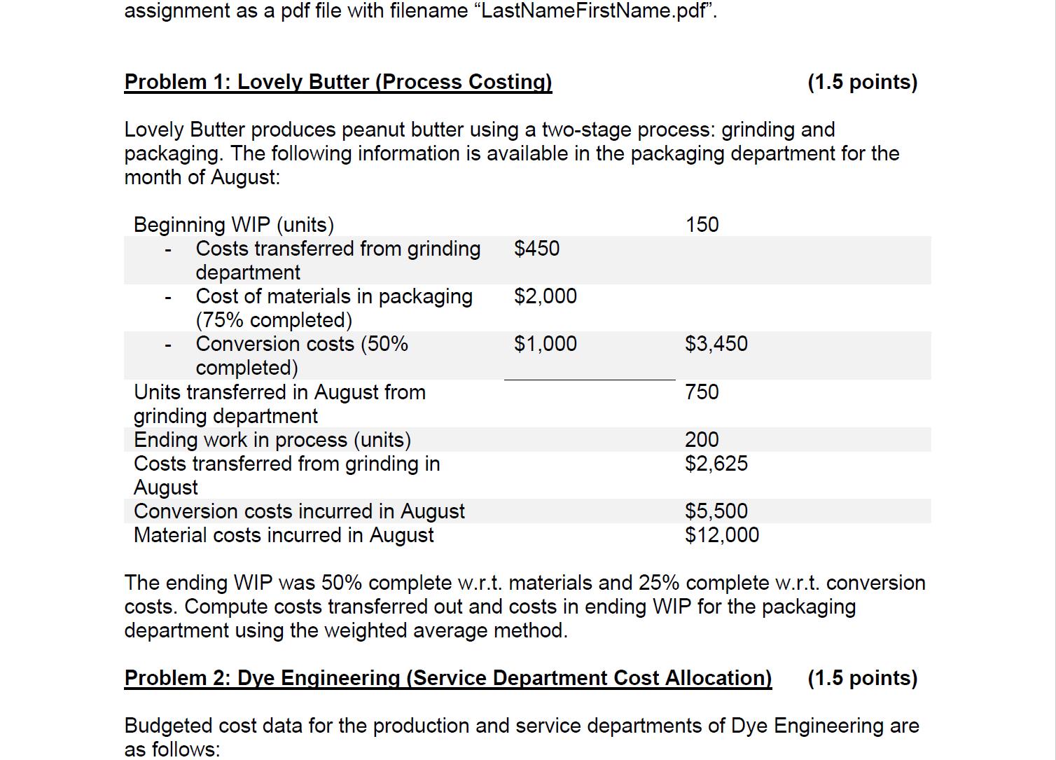 this is the management acocunting class assignment, please help me with that,