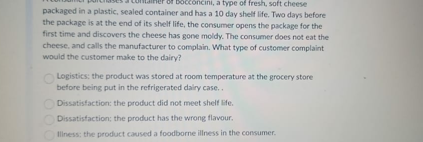  packaged in a plastic, sealed container and has a 10 day