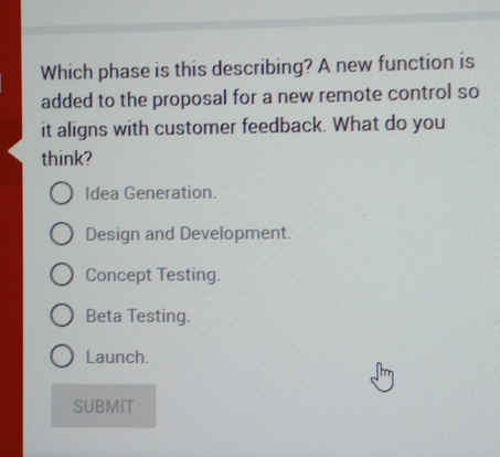  Which phase is this describing? A new function is added to