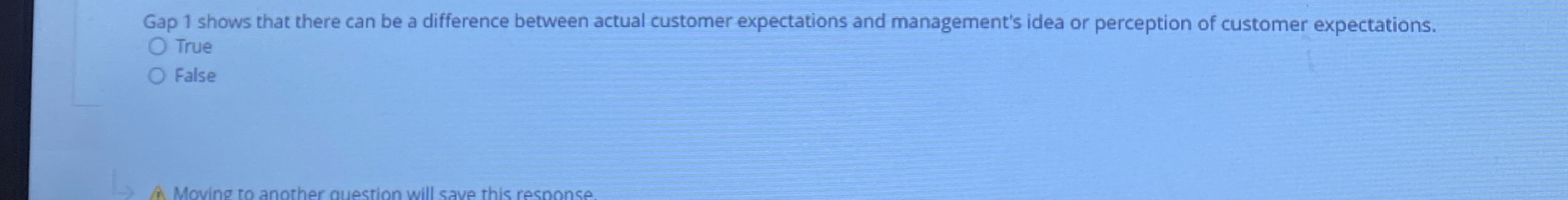  Gap 1 shows that there can be a difference between actual