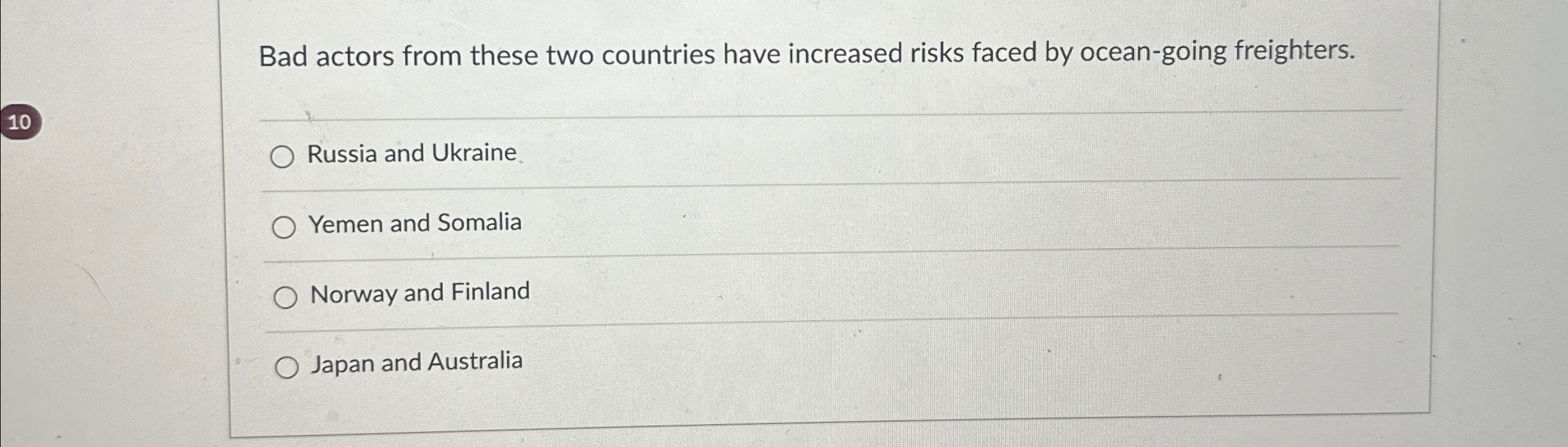  Bad actors from these two countries have increased risks faced by