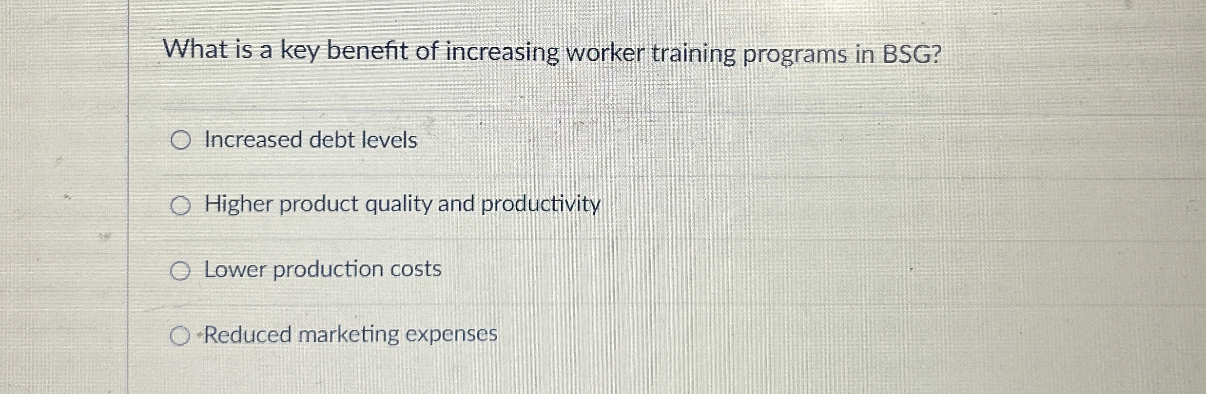  What is a key benefit of increasing worker training programs in