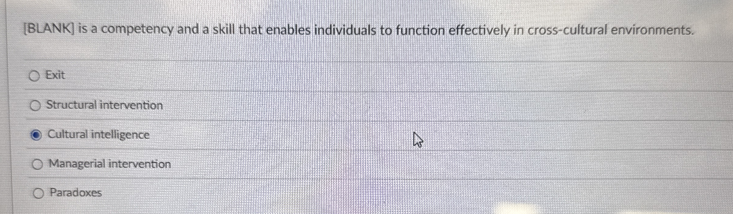  [BLANK] is a competency and a skill that enables individuals to