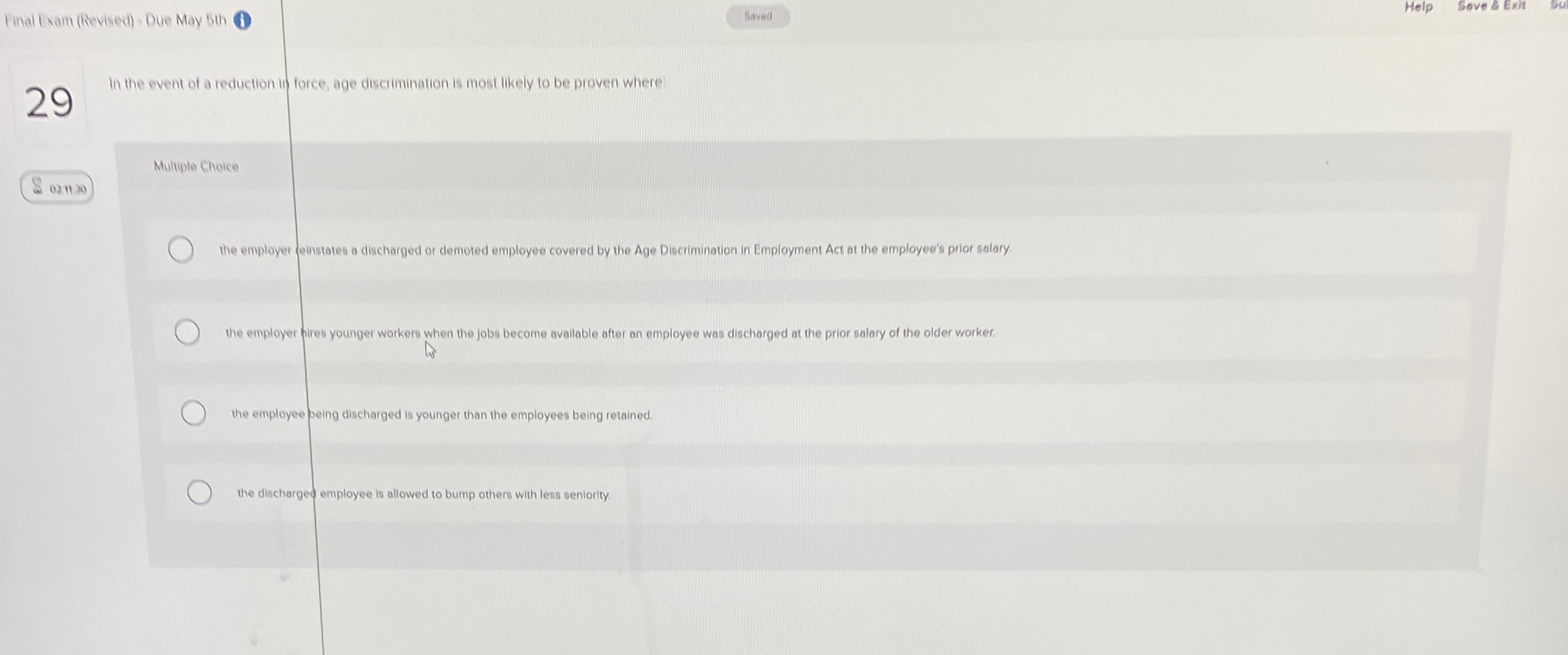  Final fram (Revised)- Due May 5th (1) liaved 29 In the