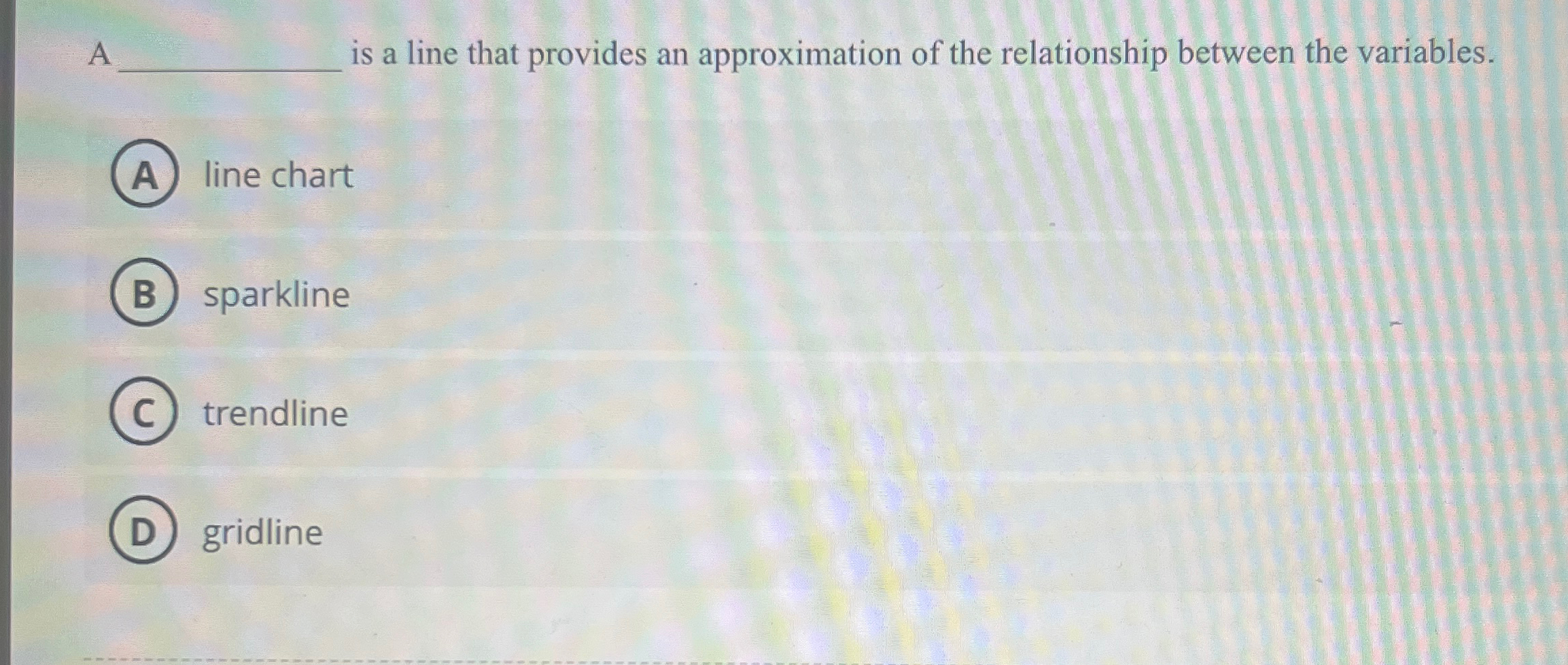  A q, is a line that provides an approximation of the