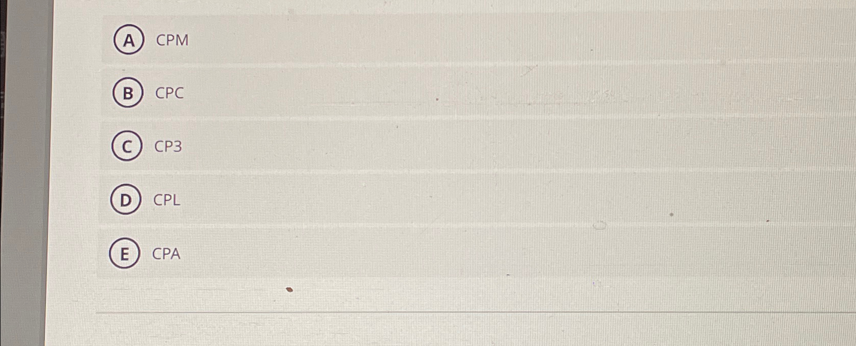  CPM CPC CP3 CPL CPA 