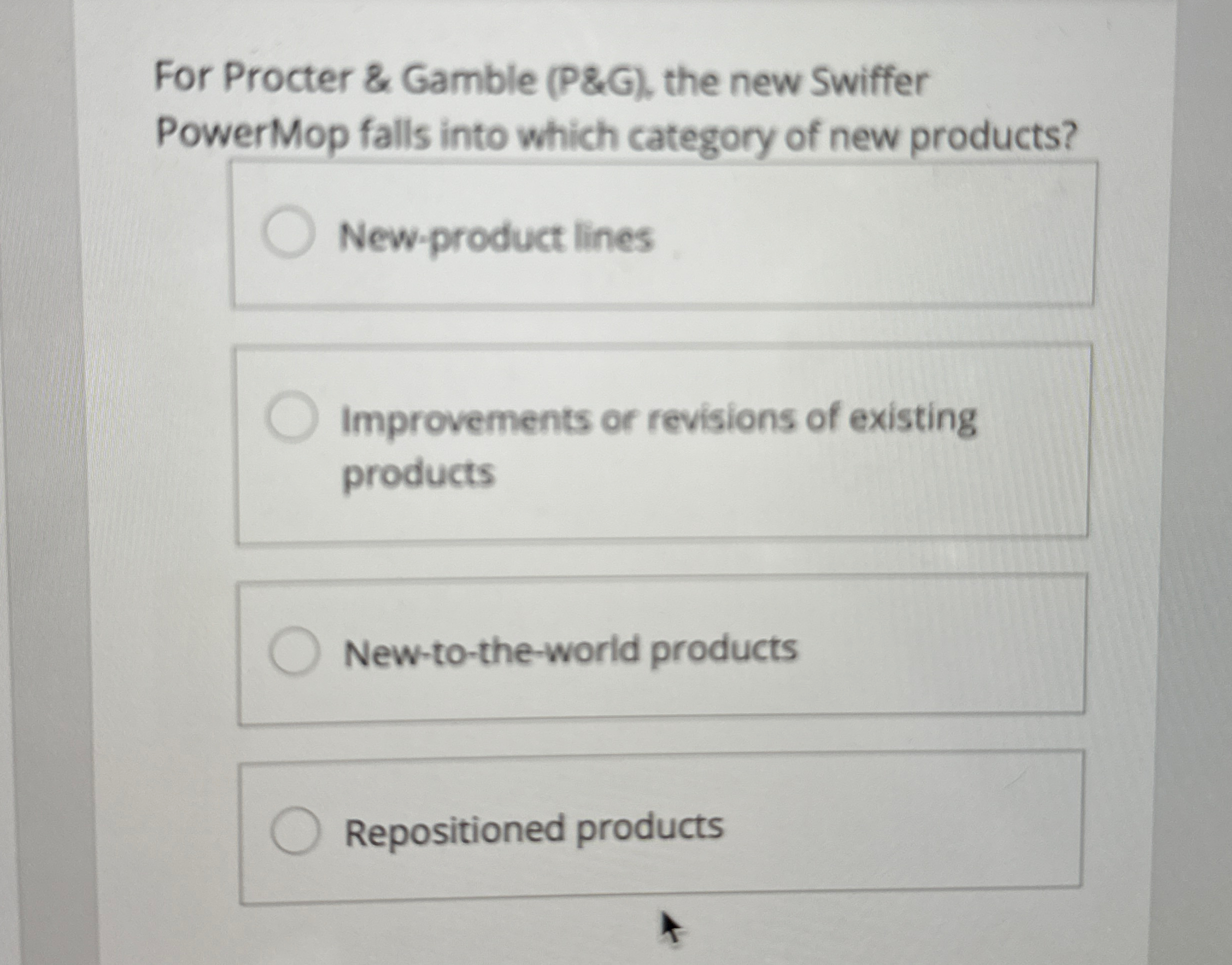  For Procter & Gamble (P&G), the new Swiffer PowerMop falls into