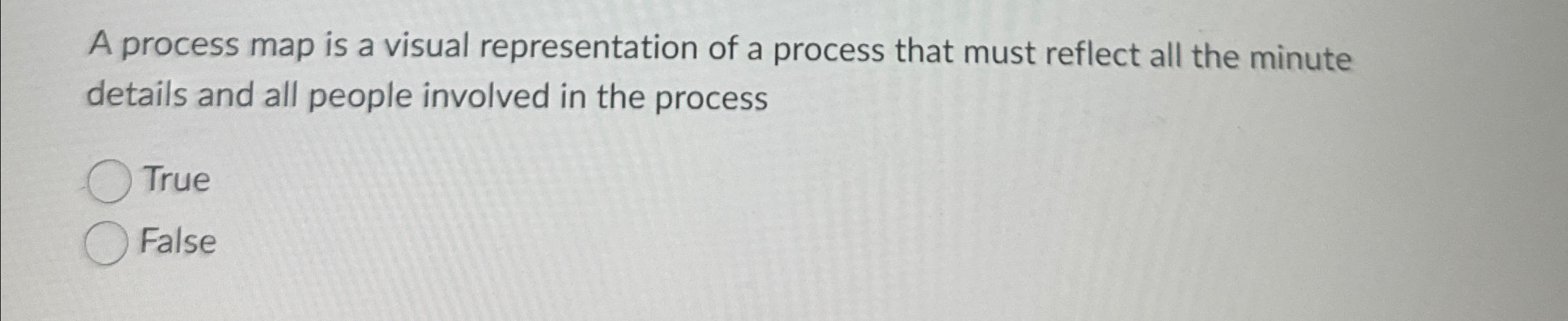  A process map is a visual representation of a process that