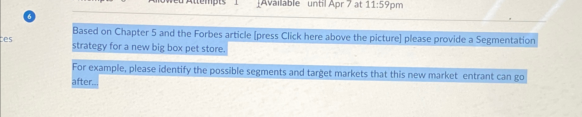  Based on Chapter 5 and the Forbes article [press Click here