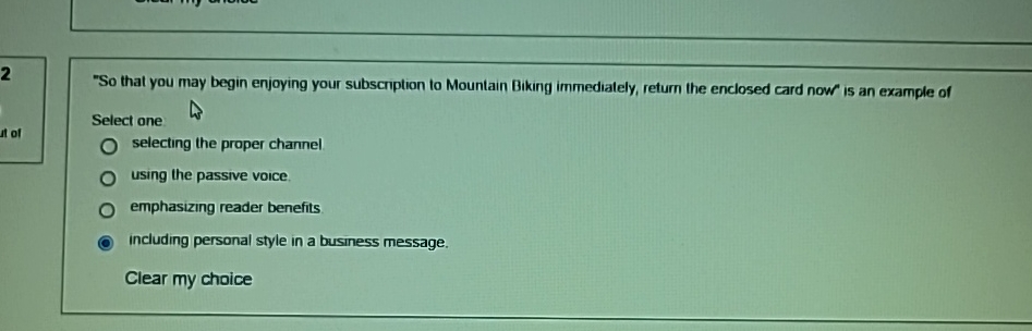  2 "So that you may begin enjoying your subscription to Mountain