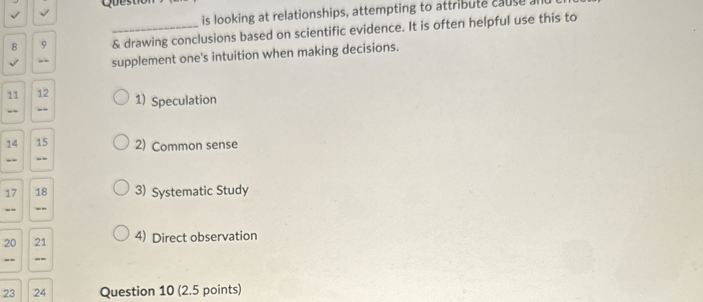  q, is looking at relationships, attempting to attribute cause diu &