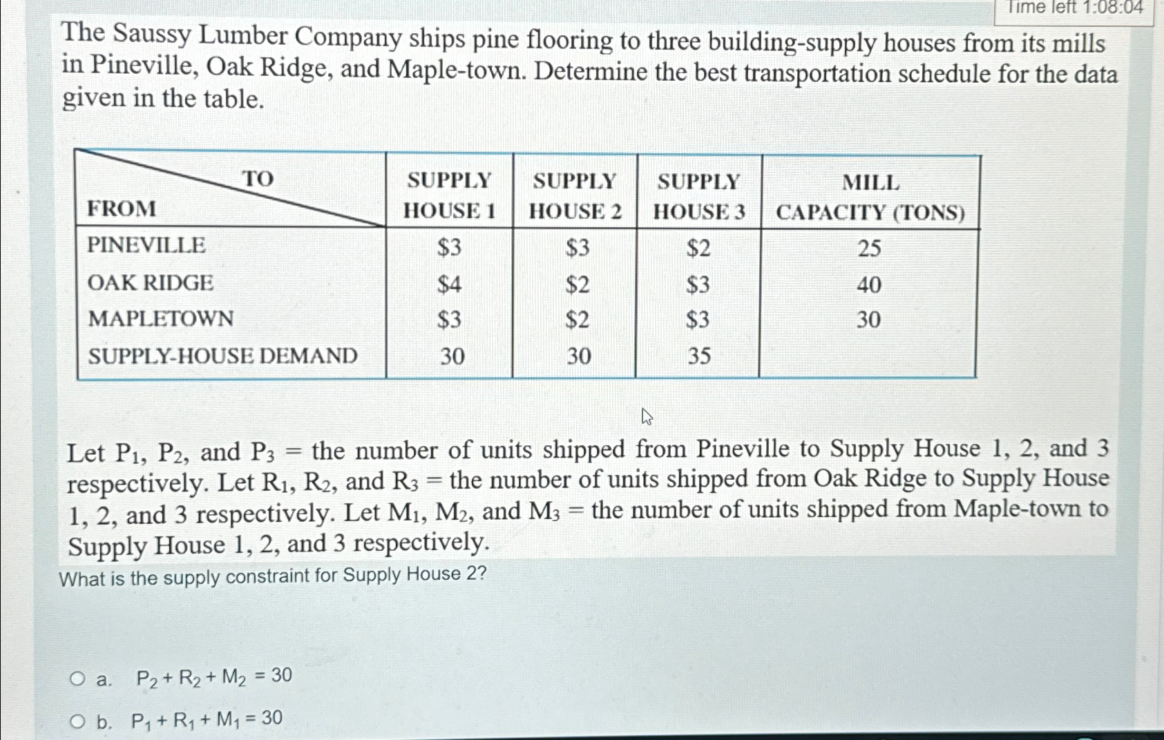  Time left 1:08:04 The Saussy Lumber Company ships pine flooring to