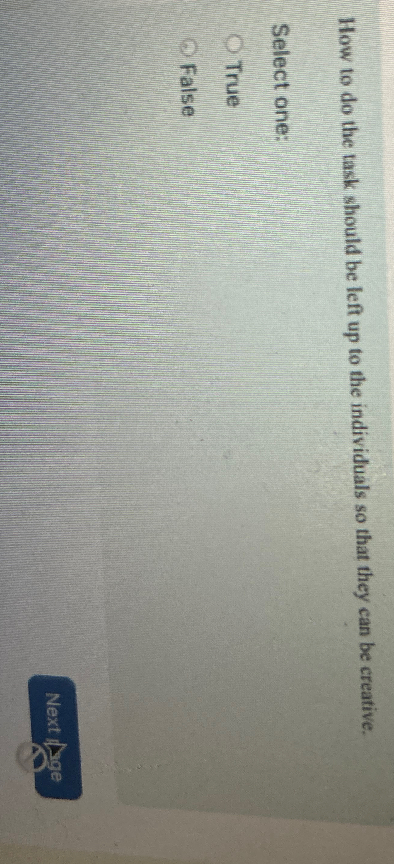  How to do the task should be left up to the