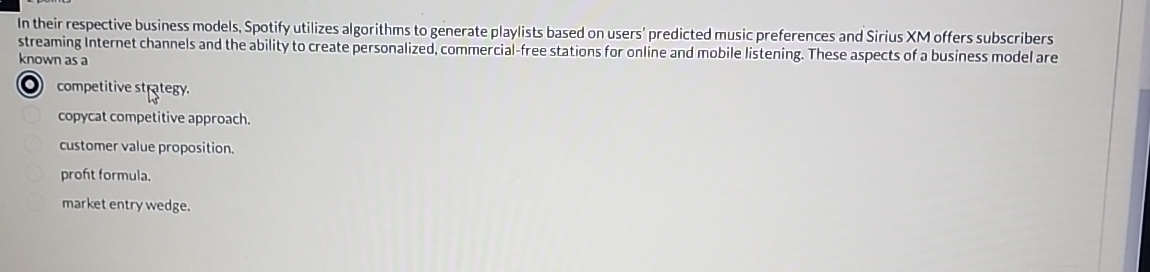  In their respective business models, Spotify utilizes algorithms to generate playlists