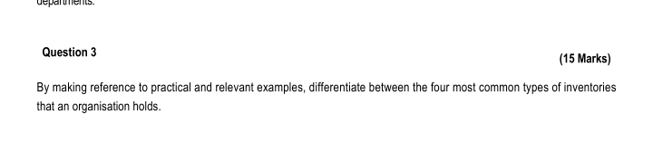  By making reference to practical and relevant examples, differentiate between the