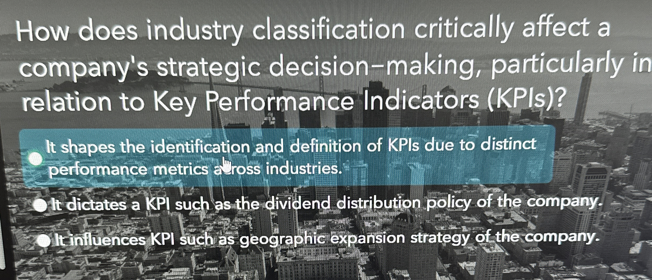  How does industry classification critically affect a company's strategic decision-making, particularly