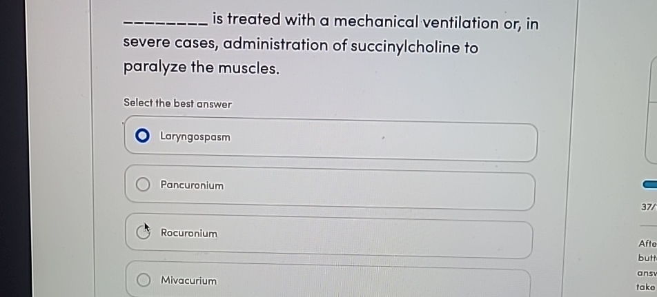  q, is treated with a mechanical ventilation or, in severe cases,