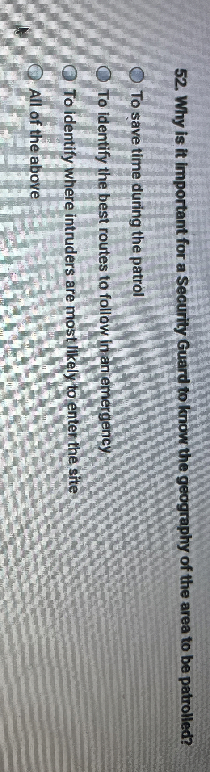  Why is it important for a Security Guard to know the