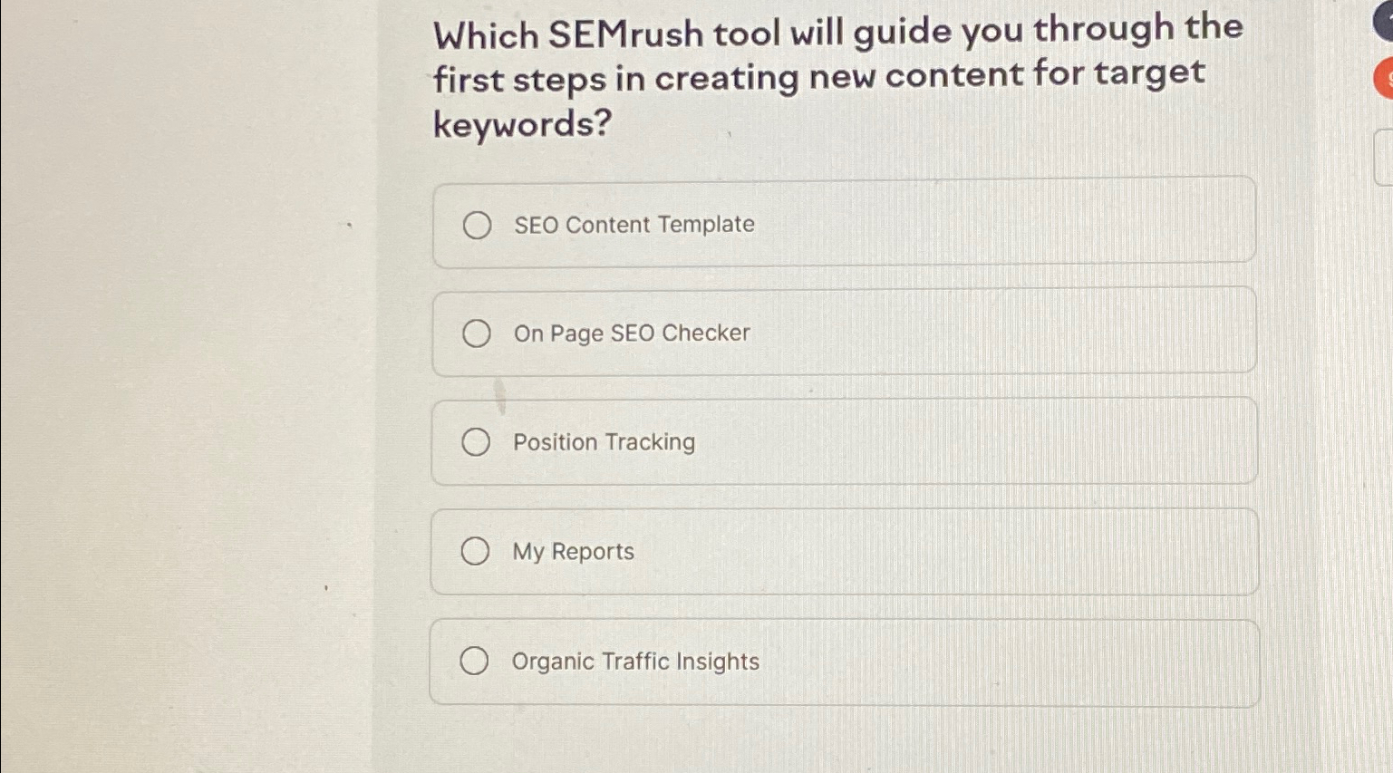  Which SEMrush tool will guide you through the first steps in