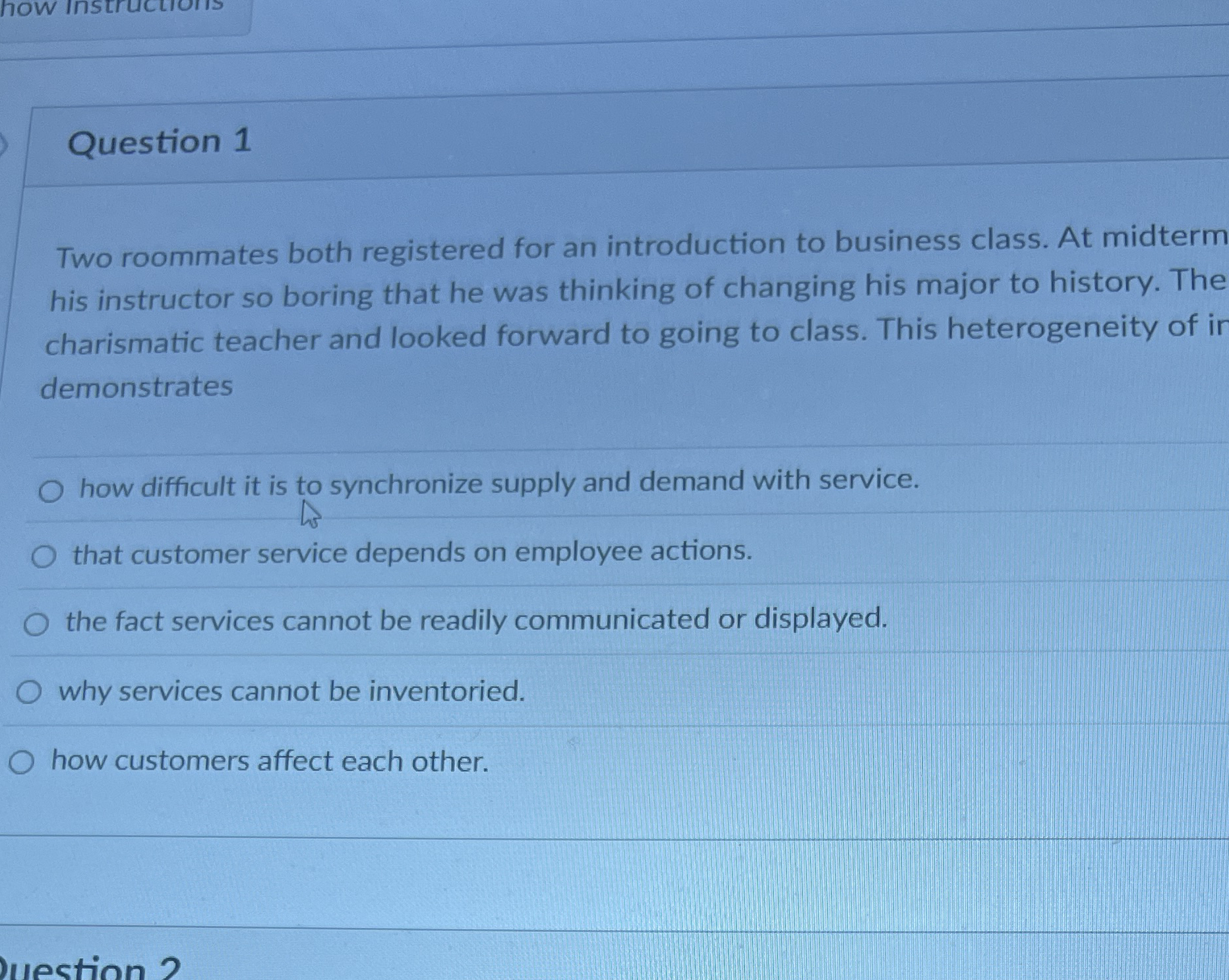  Two roomstes Question 1 Two roommates both registered for an introduction