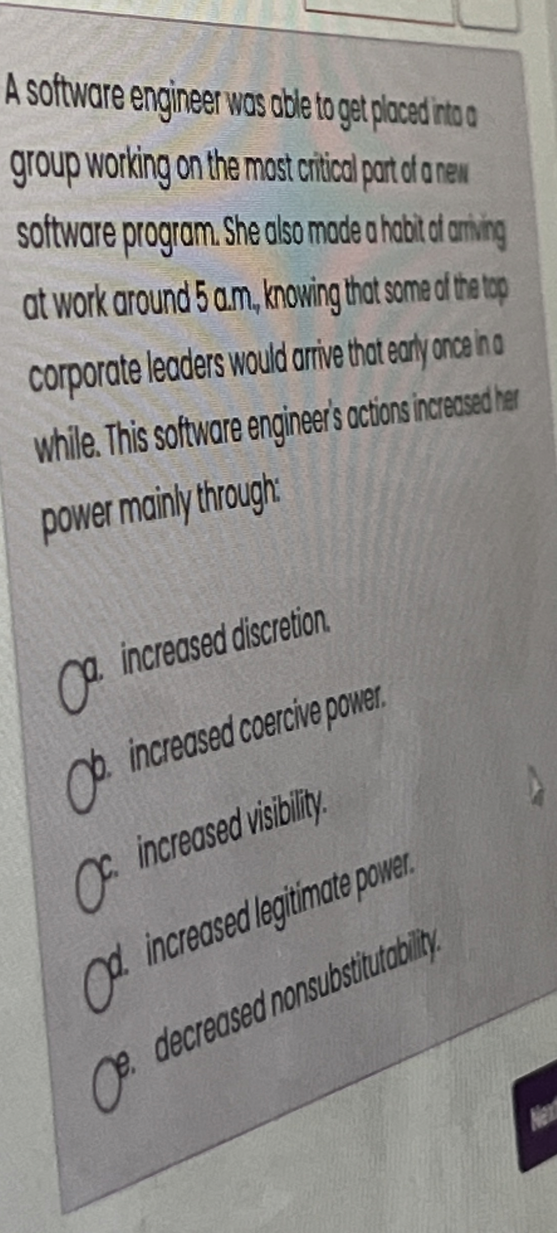  A sotware engineer wos able to oget ploced itroo group working