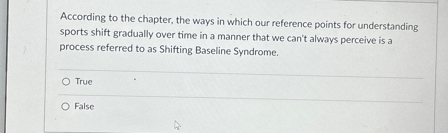  According to the chapter, the ways in which our reference points