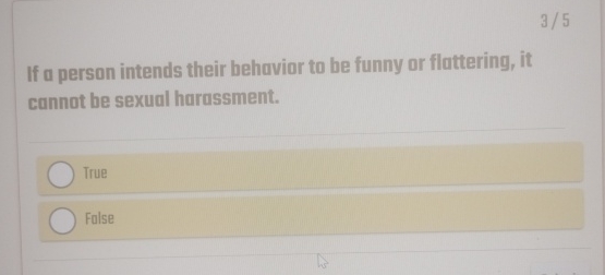  35 If a person intends their behavior to be funny or