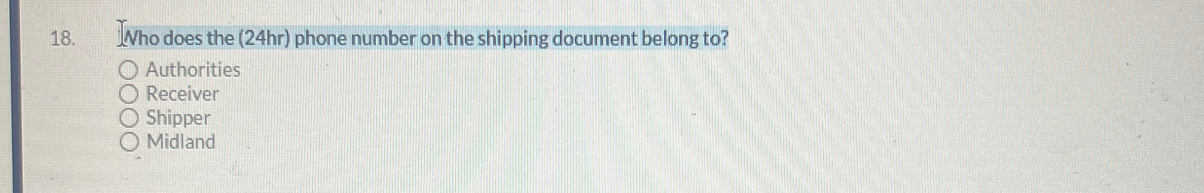  Who does the (24hr) phone number on the shipping document belong