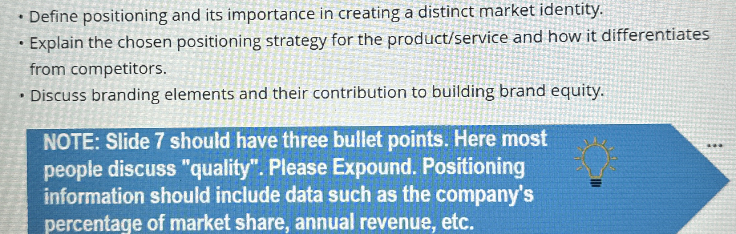  NOTE: Slide 7 should have three bullet points. Here most people