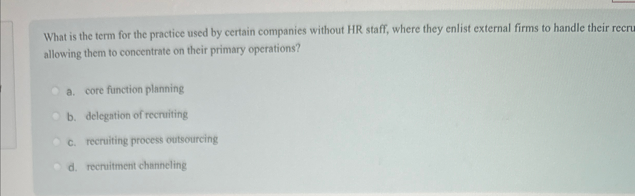  What is the term for the practice used by certain companies