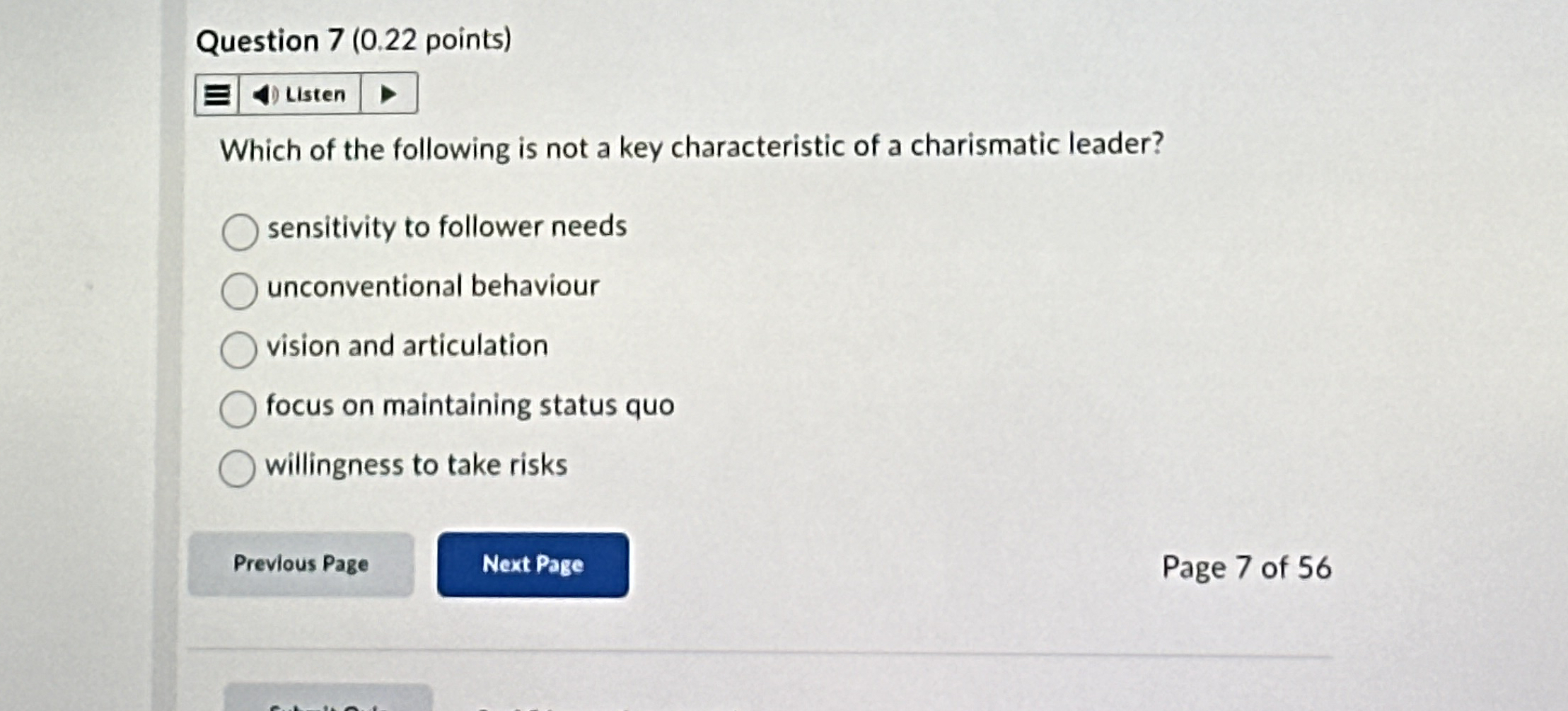  Question 7(0.22 points) Which of the following is not a key