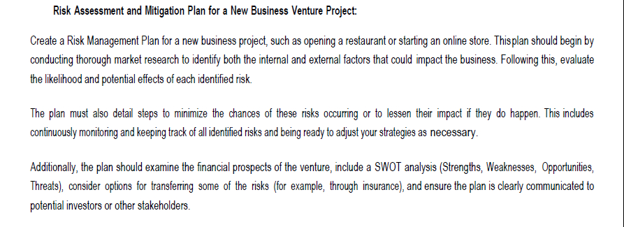  QUESTION 1[30 MARKS] Use the following template below to develop a