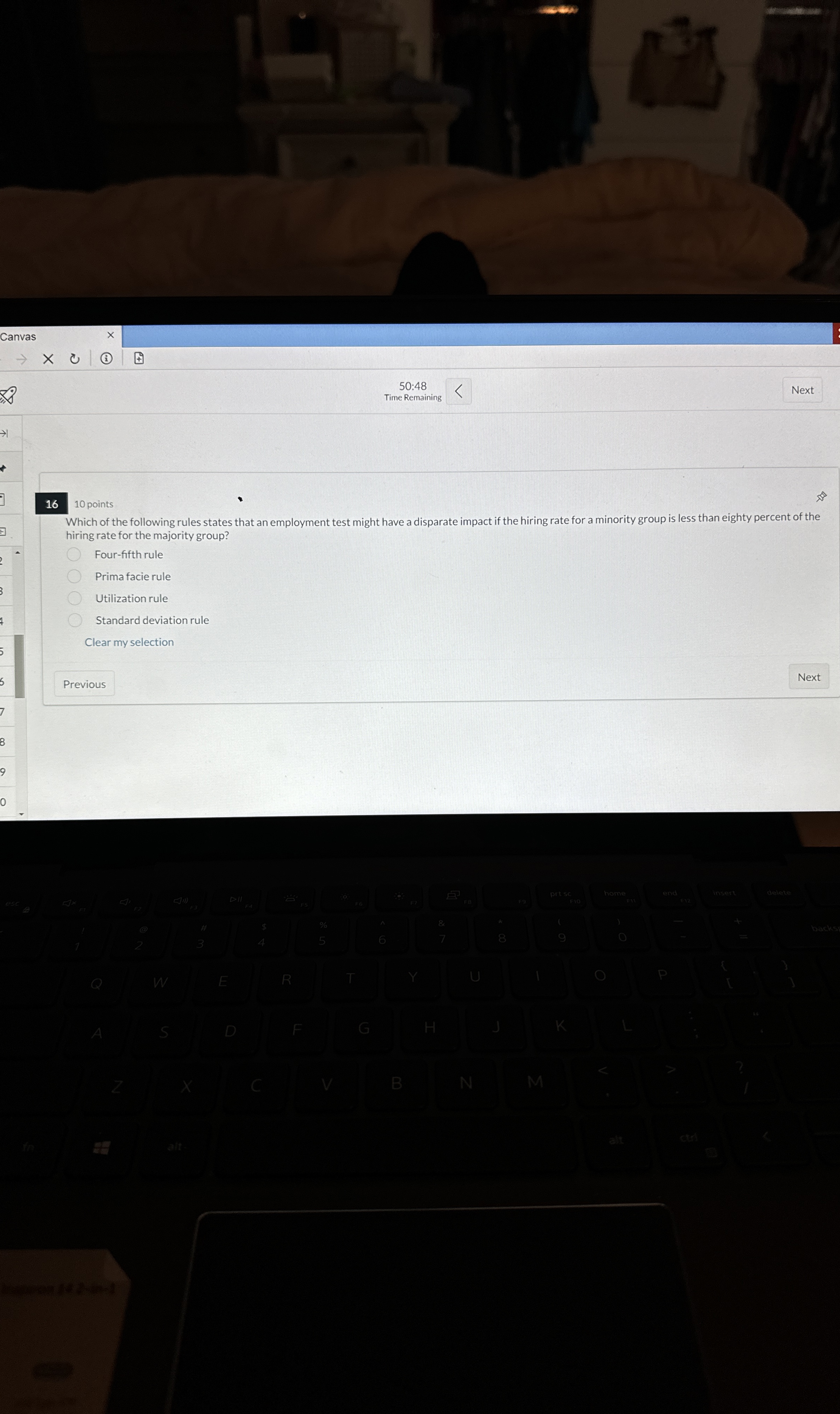  16 10 points hiring rate for the majority group? Four-fifth rule