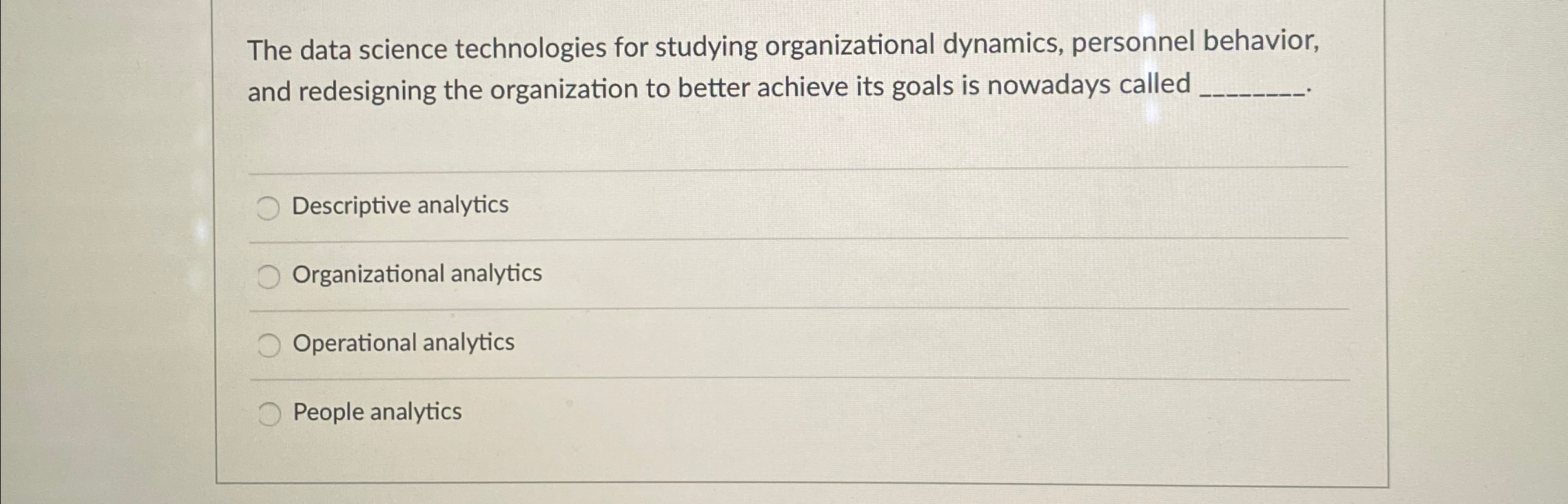  The data science technologies for studying organizational dynamics, personnel behavior, and