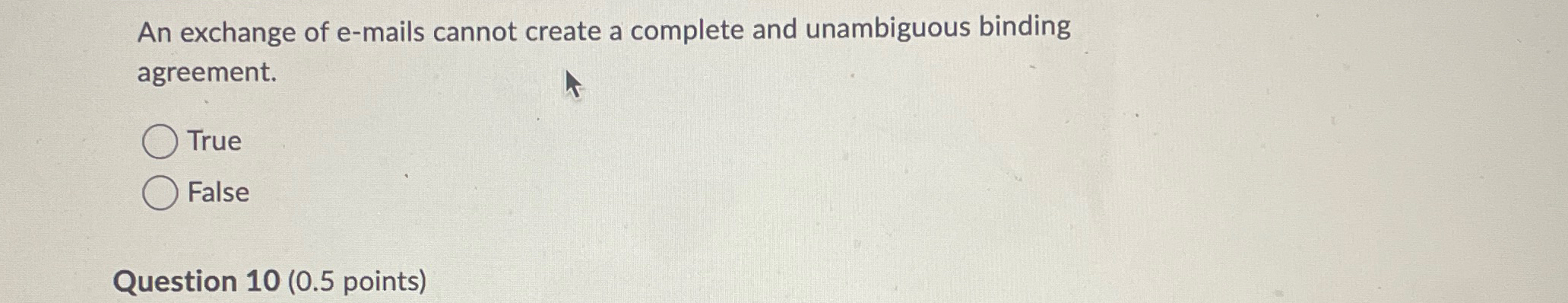  An exchange of e-mails cannot create a complete and unambiguous binding