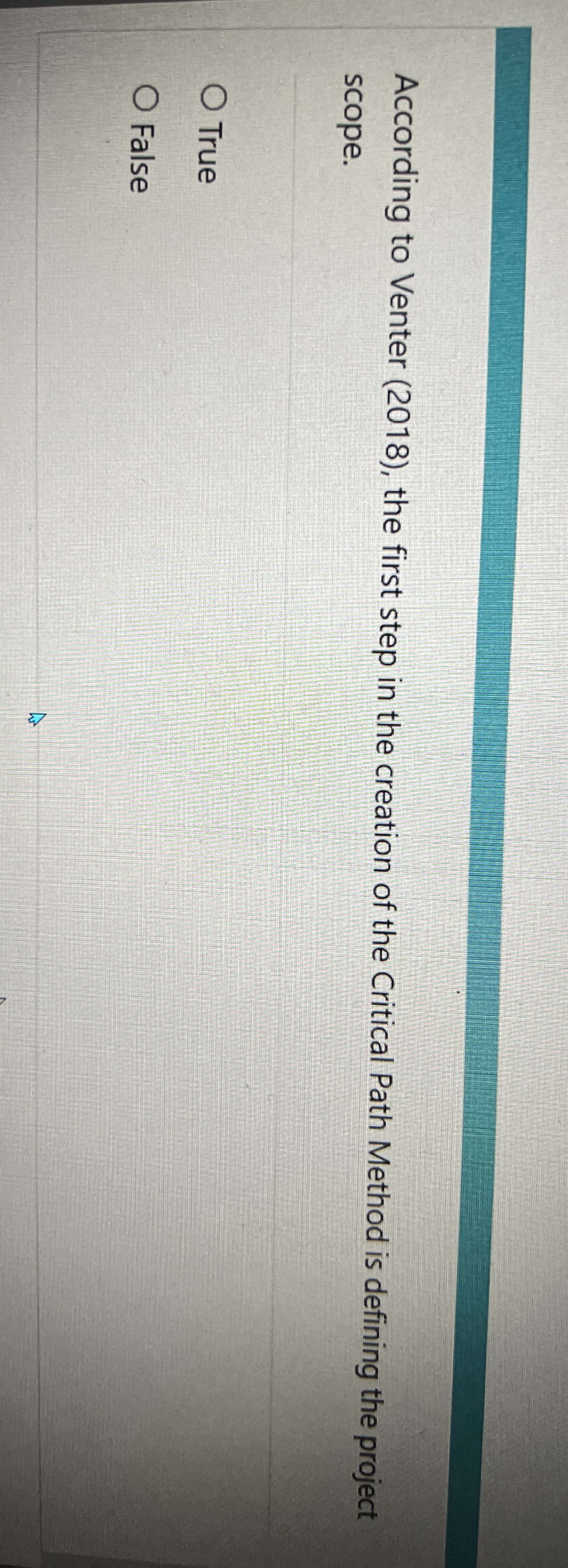  According to Venter (2018), the first step in the creation of