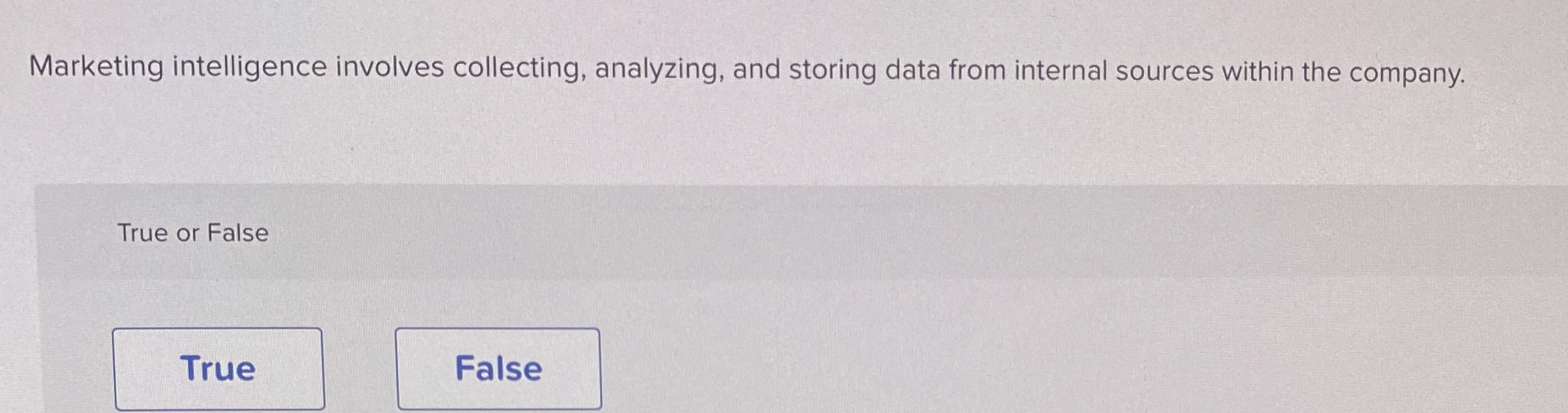  Marketing intelligence involves collecting, analyzing, and storing data from internal sources