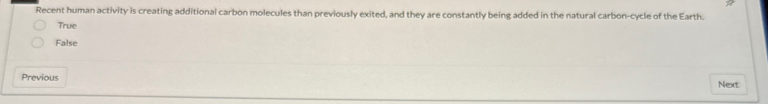  Recent human activity is creating additional carbon molecules than previously exited,