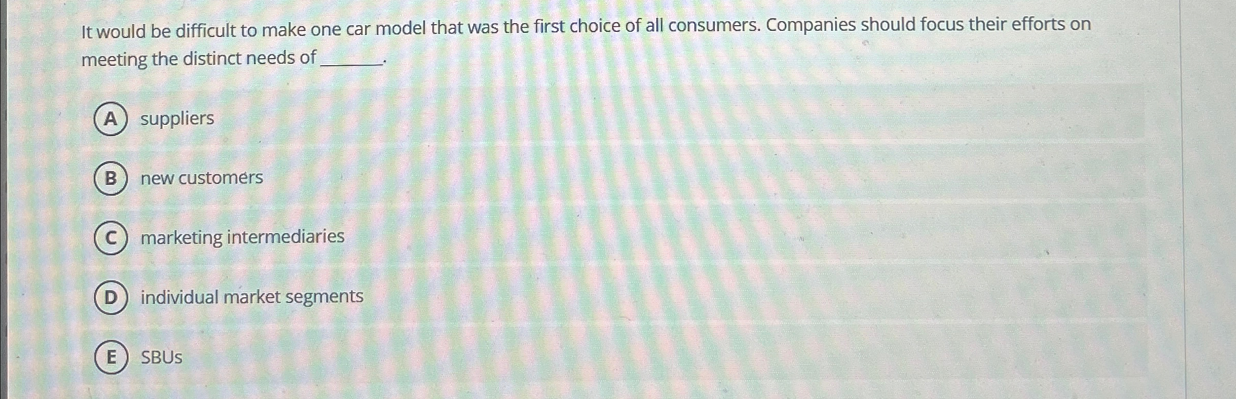  It would be difficult to make one car model that was