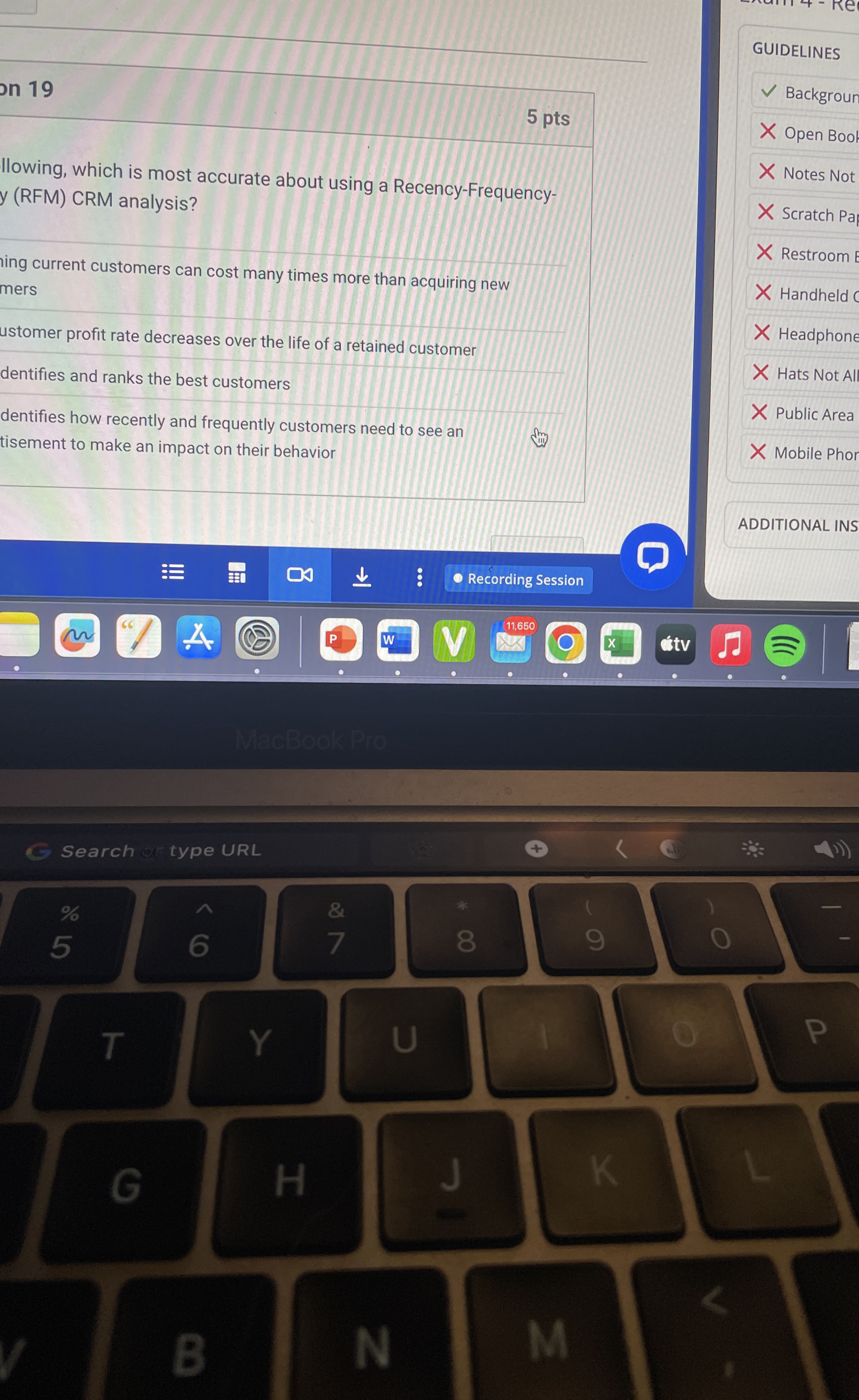  llowing, which is most accurate about using a Recency-Frequency- (RFM) CRM