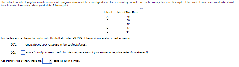  The school board is trying to evaluate a new math program