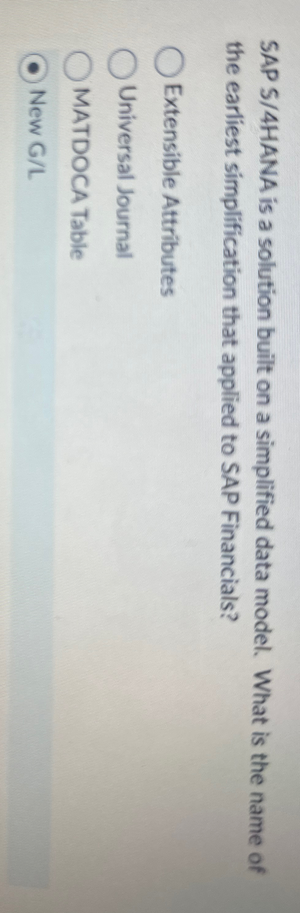  SAP S/4HANA is a solution built on a simplified data model.